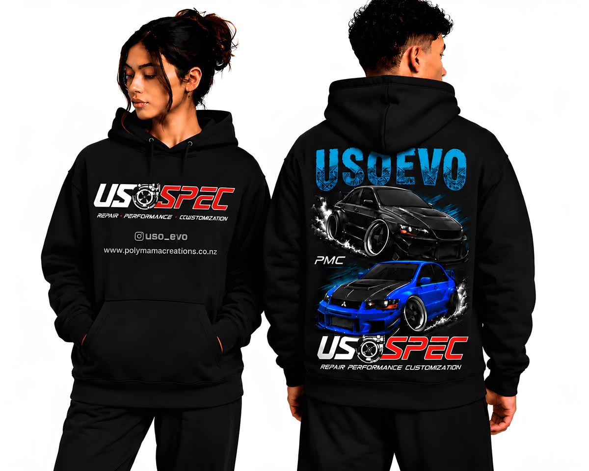 Uso Evo Collab Custom Hoodies - Poly Mama Creations